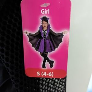 New With Tags Girls size S (4-6) Bat Girl Costume